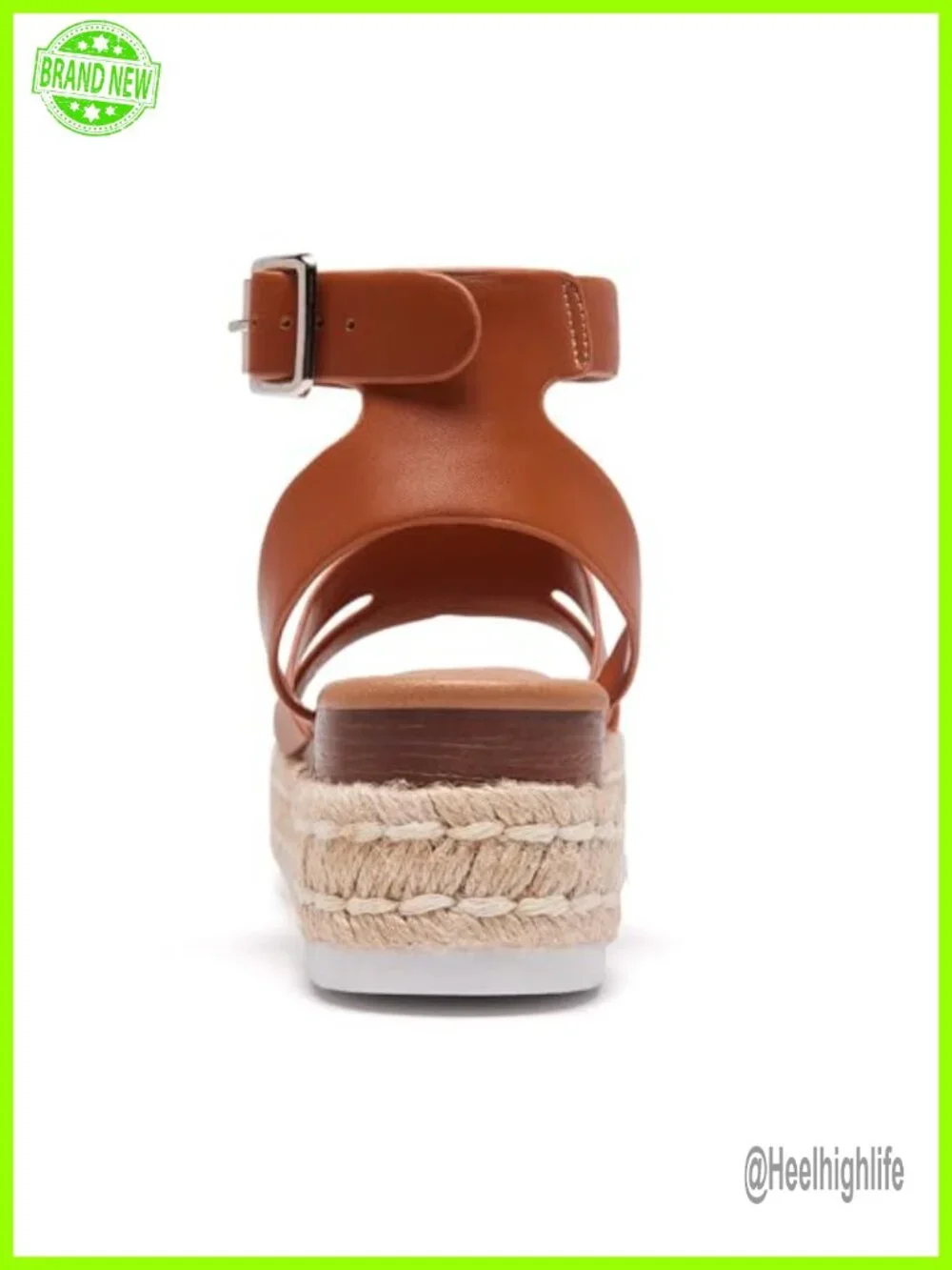 Women's Platform Espadrille Wedge Sandals Adjustable Ankle Strap Buckle Open Toe